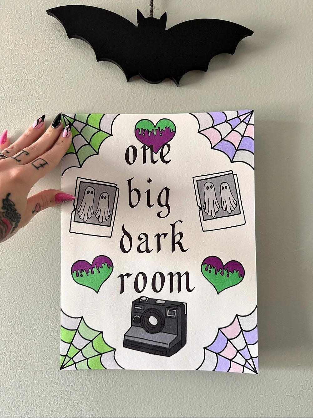 Beetlejuice Inspired One Big Dark Room Original Art